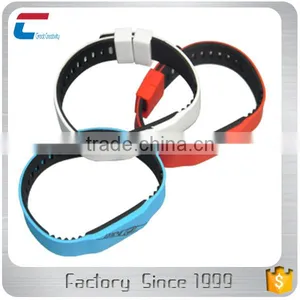Access Control Waterproof NFC Bracelet Custom Rfid Silicone Wristband thumbnail-1