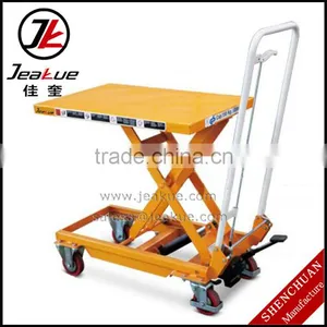 Easy Pedal Operated Mini Portable Scissor Lift Table thumbnail-1