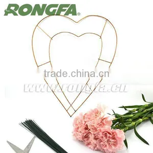 Wire Ribbon Wreath Heart Shape thumbnail-2