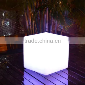 RGB Color Changing LED Cube Stool thumbnail-1