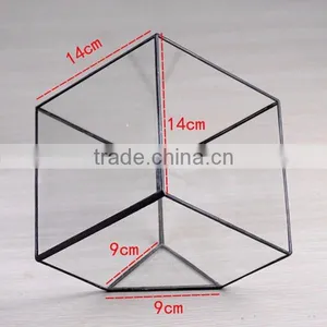 Glass Succulent Pots /decorating Glass Ornaments/hanging Glass Geometric Planter thumbnail-2
