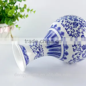 China Suppliers Custom Wholesale Blue White Porcelain Vase, Ceramic Flower Vase thumbnail-2