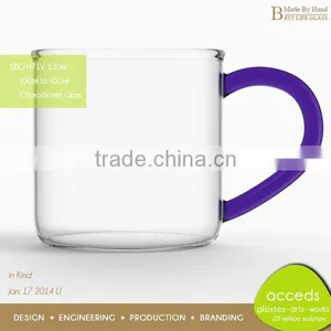 Novelty Purple Glass Drinking Cup thumbnail-2