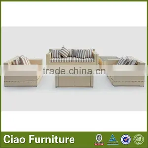 2016 Season Patio Wicker Furniture 4 Pcs Sectional Sofa Set thumbnail-1