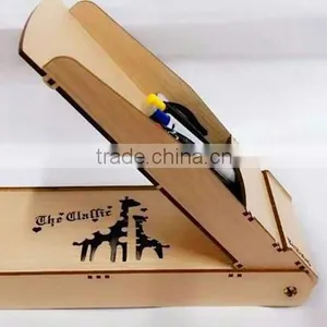 Large Capacity Wooden Cool Pencil Case Design Hot Selling thumbnail-4