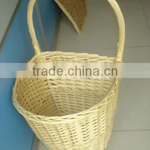 Wicker Shopping Trolley & Wicker Shopping Cart & Willow Utility Cart thumbnail-2