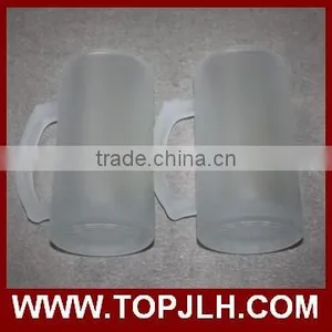 Custom Logo Printed Beer Cup Blank Frosted Glass Mug thumbnail-6