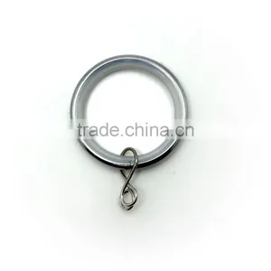 Low Noise Metal Curtain Rod Ring With Loose Eyelet Chrome Plated ID35mm/OD42mm thumbnail-1