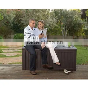 Hot Sale Garden Plastic Storage Box Outdoor With 2 Wheels and Handle thumbnail-4