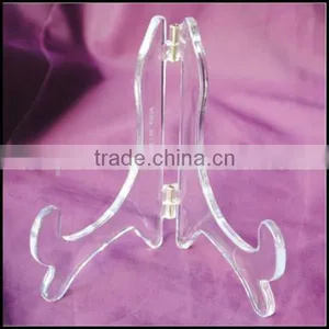 Wholesale Classic Display Stand : Medium Black & Clear Plastic: Plate, Photo, Print, Card thumbnail-1