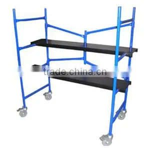Steel Scaffold,4' Steel Mini Folding Mobile Utility Stand thumbnail-1