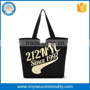 Custom Blank Black Cotton Canvas Tote Promotional Shopping Tote Bag Trade Assurance thumbnail-1