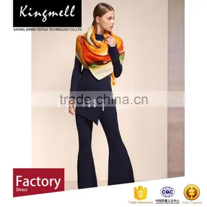Shawl Custom Solid Color Winter Wool Cashmere Scarf thumbnail-3