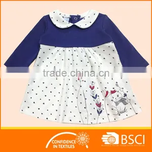 2017 High-end Custom Baby Clothing Children One Piece Girls Party Dresses With Embroidery thumbnail-1