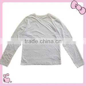 Apparel Stocklots Kids Blank T-shirt Color White Wholesale thumbnail-2