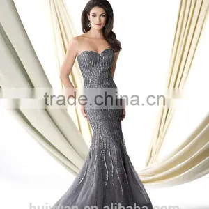 2015 Newest Grey Sleeveless Beaded Mermaid Summer Dress thumbnail-1