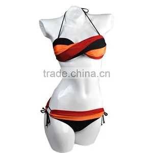 2017 Summer Wholesale Women's Sexy Push Up Vintage Bikini Swimwear (LD131004) thumbnail-1