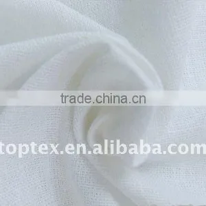 Pure White Linen and Cotton Fabric thumbnail-1