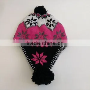 Knitted Beanie With Earmuffs,baby Beanie With Earflaps thumbnail-1
