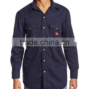 2017 Hot Sell New Design Men's Twill Long Sleeve Shirts Wholesale thumbnail-4