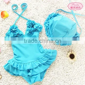 S31335W Young Girls in Swimwear Kids Floating Flower Swimwear thumbnail-2