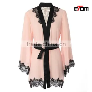 Customized Bridesmaids Robes, Kimono Crossover Robes, Bridesmaids Gift thumbnail-1