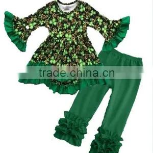 Wholesale Children Outfit Easter Bunny Printed Boutique Clothing Baby Girl Boutique Clothing With Pink Pants thumbnail-5