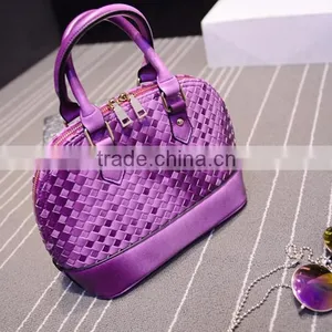 DY0053Z Europea Fashion Ladies pu Knitted Tote Bag Hot Sale Tote thumbnail-1