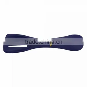 USA Made 4-in-1 Kitchen Spatula - Features a Spoon, Slotted Spoon, Turner and Serrated Edge and Comes With Your Logo. thumbnail-5