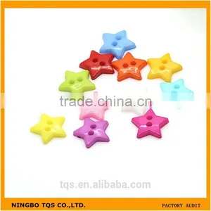 Wholesale 12mm Children Star Pattern Colored Plastic Decorative Clothing Button thumbnail-1