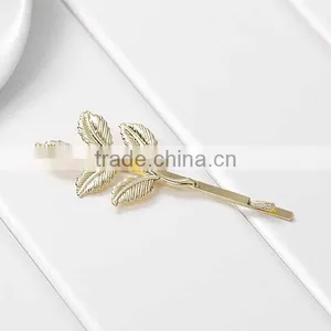 New Fshion Hair Clips Leaf Gold Plated 6.2cm - 6cm X2.5cm thumbnail-1