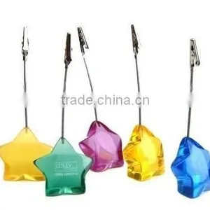 Star Memo Clip/Plastic Name Card Holder thumbnail-1