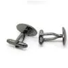 Oval Gunmetal Cufflinks thumbnail-3