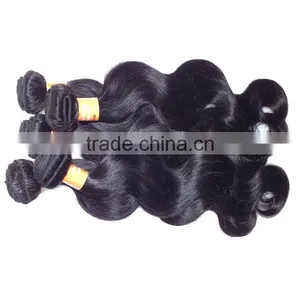 Wholesale Unprocessed Virgin Indian Human Hair Weaves Wavy Body Wave Raw Indian Hair Extensions thumbnail-2