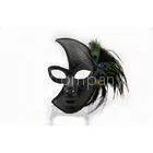 Female Purple Feather Masquerade Masks / Traditional Venetian Masks thumbnail-1
