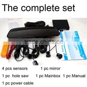 3.5 Inch TFT LCD Parking Mirror Monitor Dual Video Input Car Parking Sensor Set in the Mirror thumbnail-6
