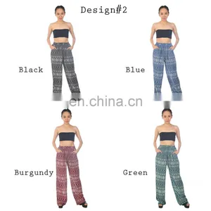 Lofbaz Women's Pattern Printed Wide Leg Palazzo Pants thumbnail-3