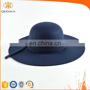 Wide Brim Fedora Hat Custom Logo Band thumbnail-2