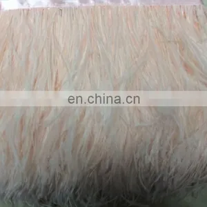 3-4 Inch Ostrich Feather Trimmings With Satin Ribbon thumbnail-2