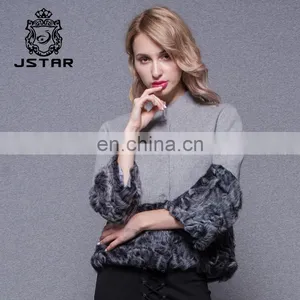 Hot Sale Factory Directly Women Grey Cashmere Coats thumbnail-3