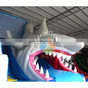 Giant Inflatable Water Slide, Shark Water Slide With Pool, Aier Inflatables thumbnail-4