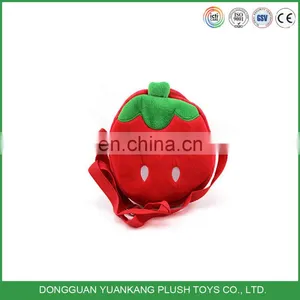 Colorful Fruit Shape Toy Design Kids Plush Shoulder Bag thumbnail-5