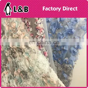 New Design Popular Embroidery Organza Lace Fabric thumbnail-5