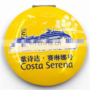 Custom Transfer Logo Sedex Audit Pocket Mirror Wholesale Foldable Double Sided Mirror thumbnail-4
