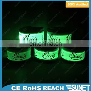 New Products 2017 Safe Running High Reflective Light LED Slap Bracelets Arm Band thumbnail-2