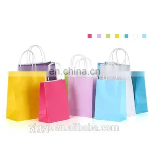Wholesale Colorful Customized Printed Kraft Paper Bags With Handles thumbnail-2