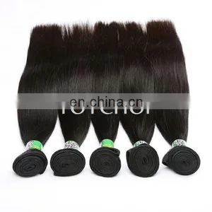 Factory Wholesale 100% Virgin Brazilian Hair Extension, Silky Straight Virgin Brazilian Hair Bundles thumbnail-5