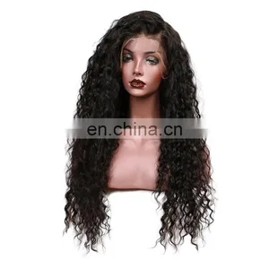 Brazilian Human Hair Preplucked Curly Wave Lace Front Wig thumbnail-2