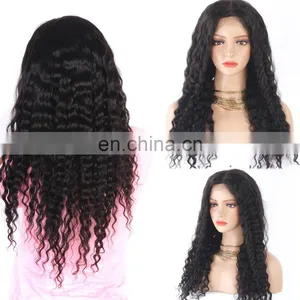 Indian Human Hair Wigs Deep Curl Brazilian Full Lace Wigs thumbnail-1