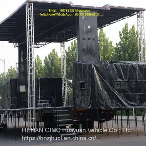 12 m Used for Roadshow Mobile Stage Truck Trailer Selling thumbnail-1